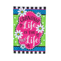 Grandma Life Applique Garden Flag