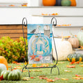Crab O' Lantern Suede Garden Flag