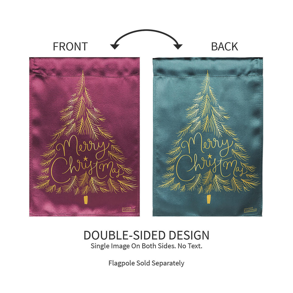 Trees Reversible Lustre Garden Flag