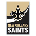 New Orleans Saints Burlap Flag House Size