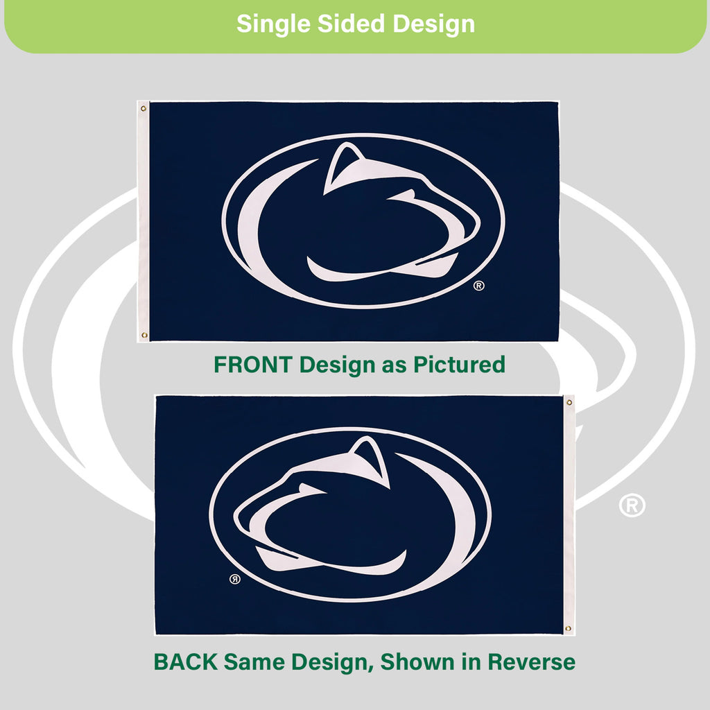 Penn State Single Sided Flag w/ 2 Grommets, 3'x5'