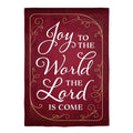 Joy to the World The Lord is Come Applique House Flag