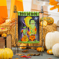 Scary Trick or Treat Lustre Garden Flag