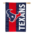 Double-Sided Embellished NFL Team Pride Applique House Flag, Houston Texans