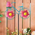 Floral Bicycle Wind Spinner, Dahlia