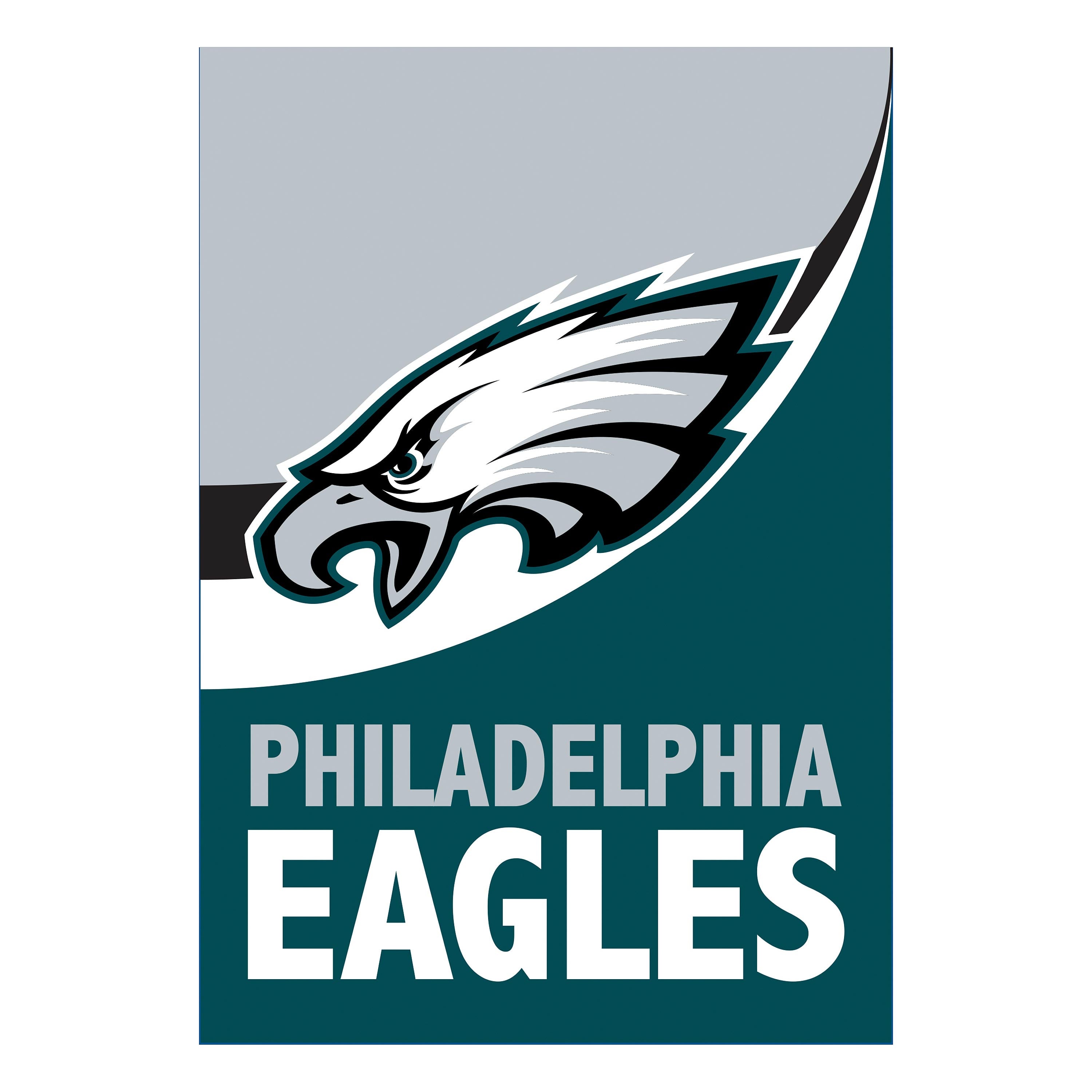 Philadelphia Eagles Burlap House Flag