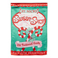 Sweet Shop Christmas Lustre House Flag