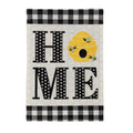 HOME Hive Garden Burlap Flag