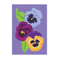 Pansy Garden Basic Applique Garden Flag