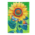 Bright Sunflower Waffle Garden Waffle Flag