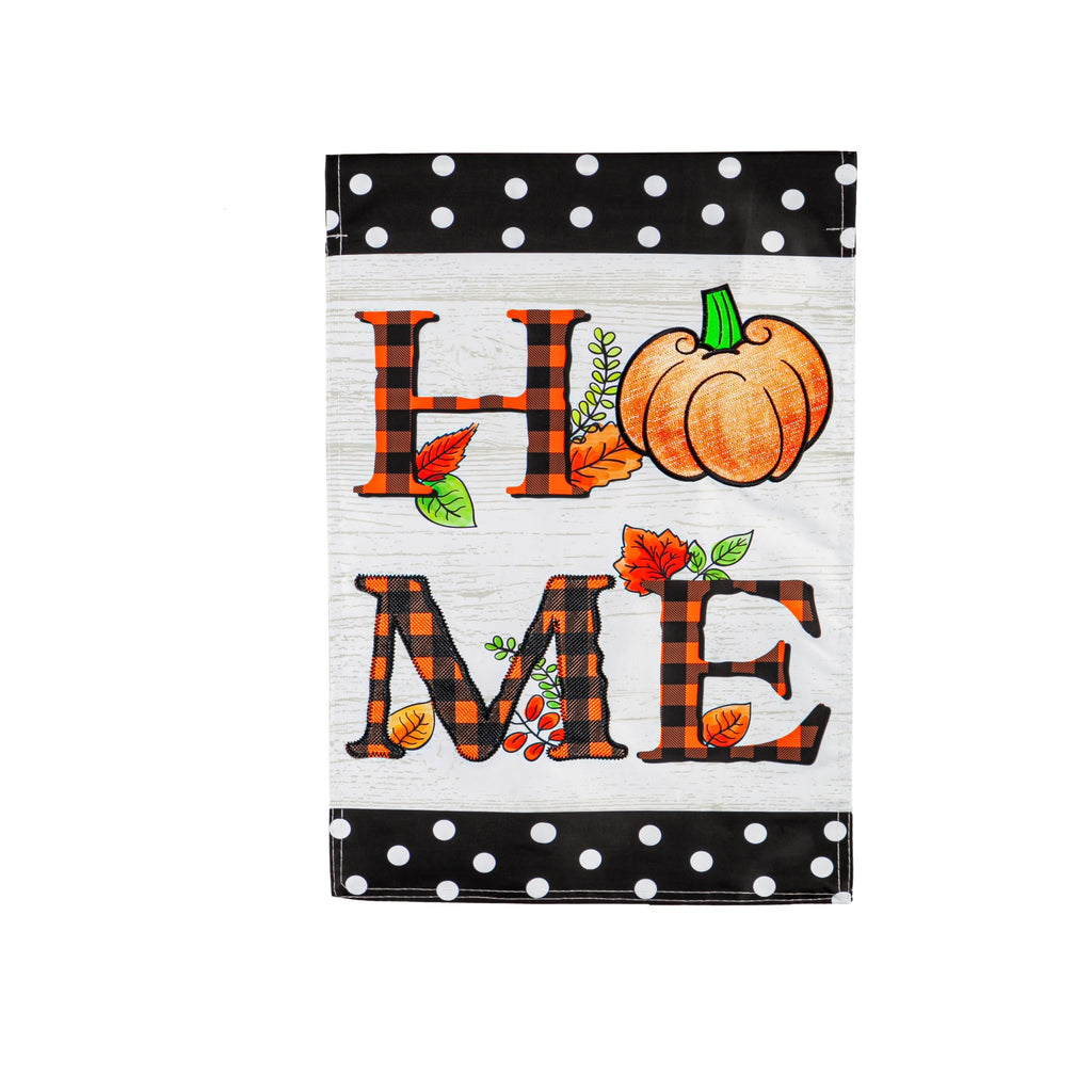 Pumpkin Home Garden Applique Flag
