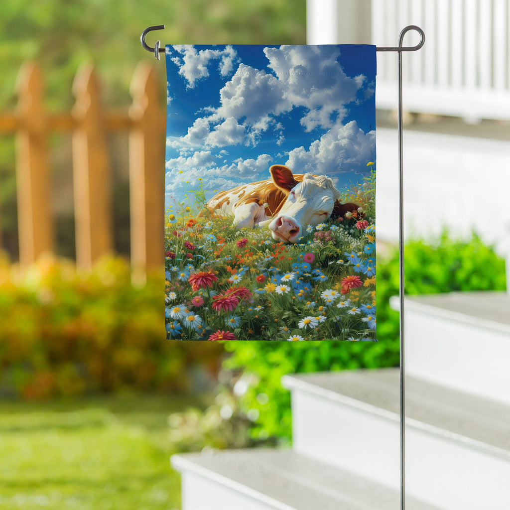Summer Rest Suede Garden Flag