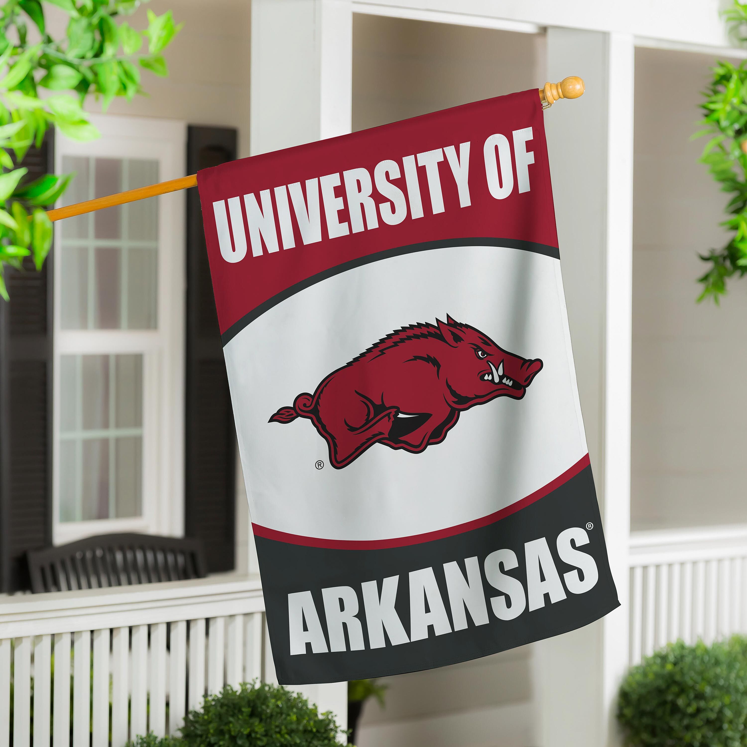 University of Arkansas Suede House Flag