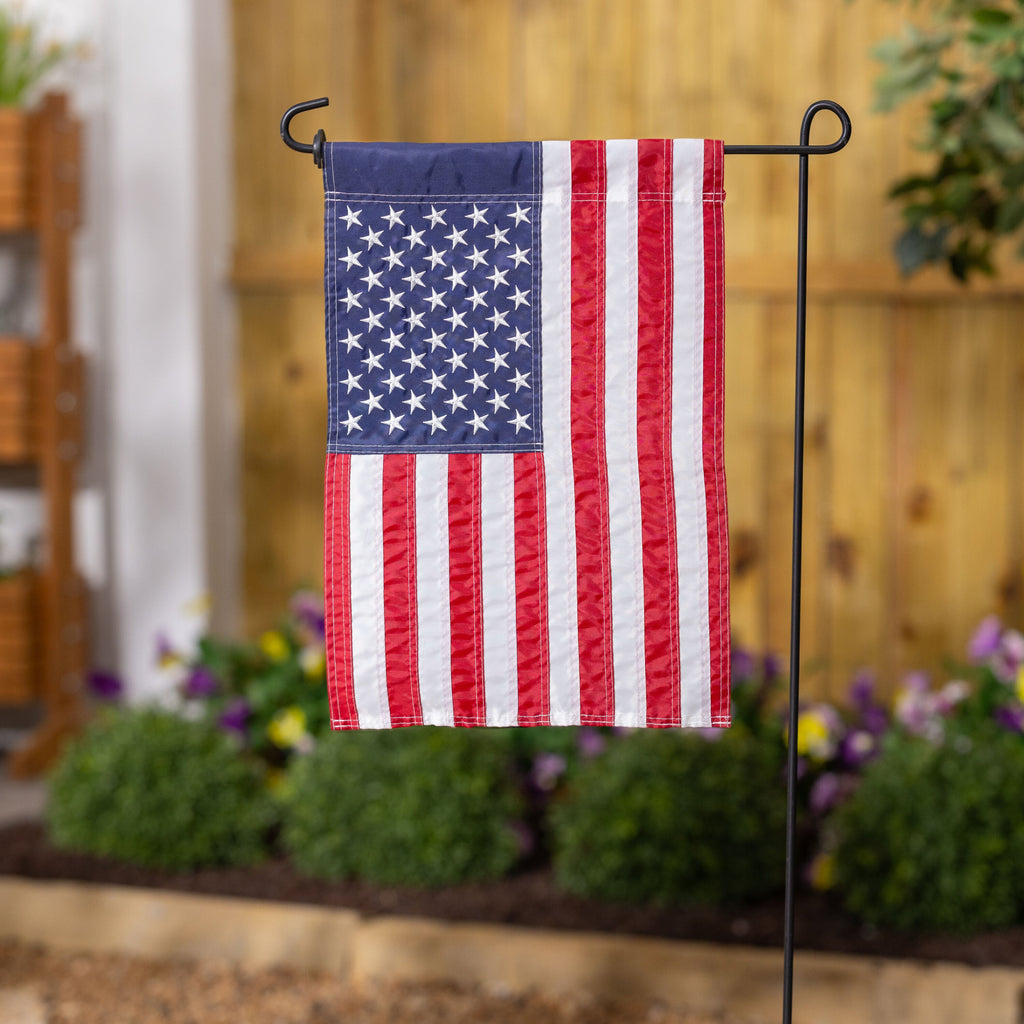 American Flag Garden Applique Flag