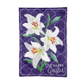 Easter Lily Applique Garden Flag