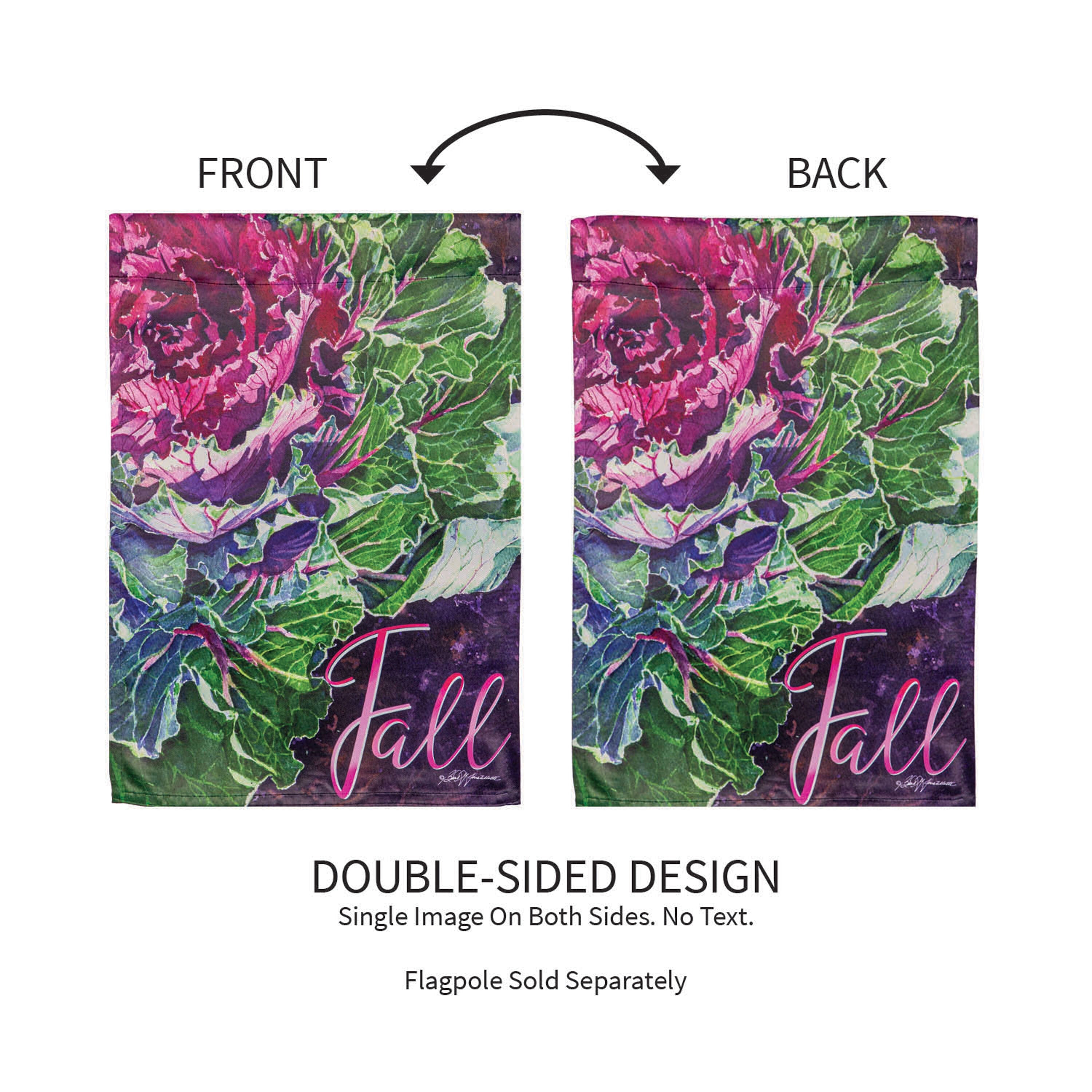 Fall Beauty Suede Garden Flag