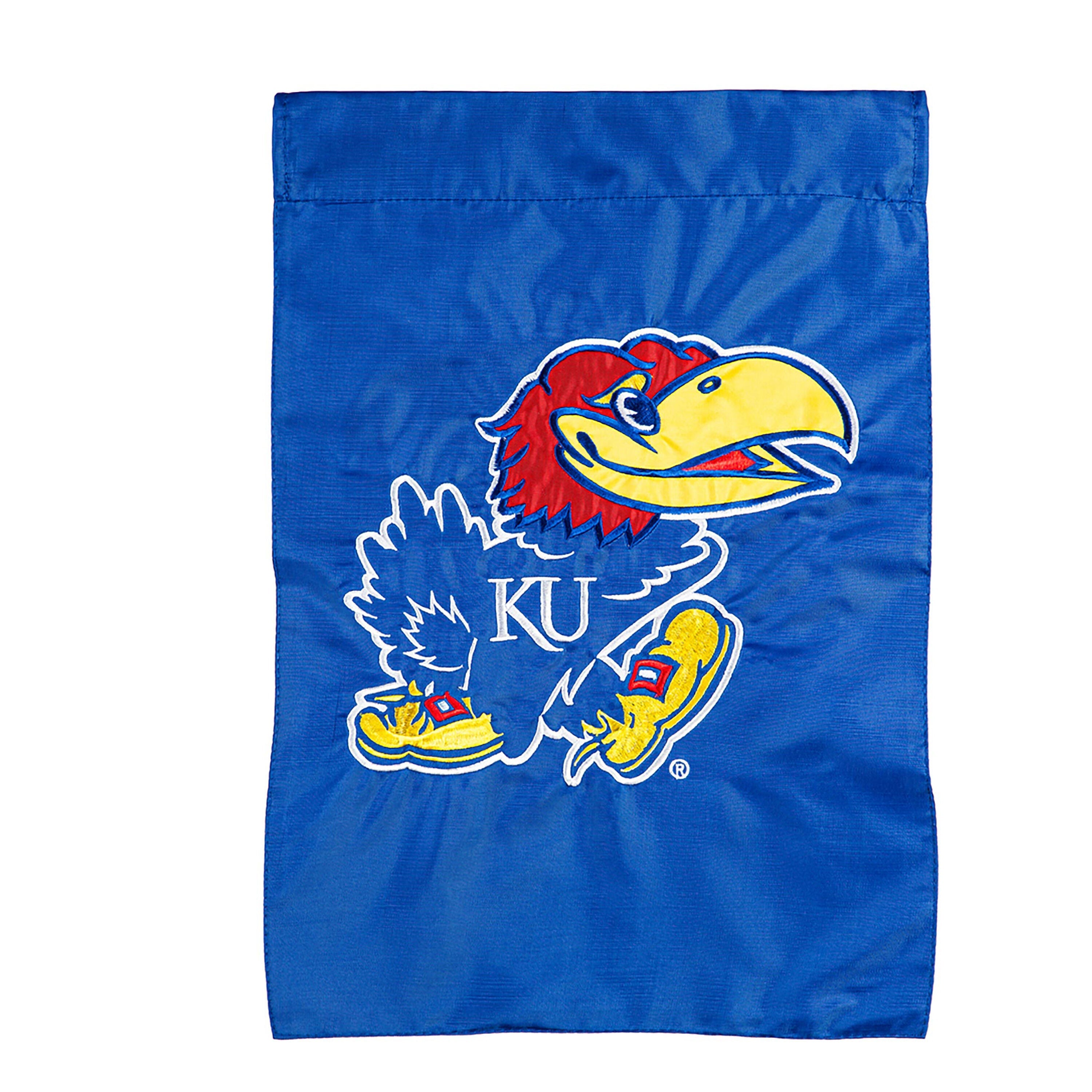 University of Kansas Applique Garden Flag
