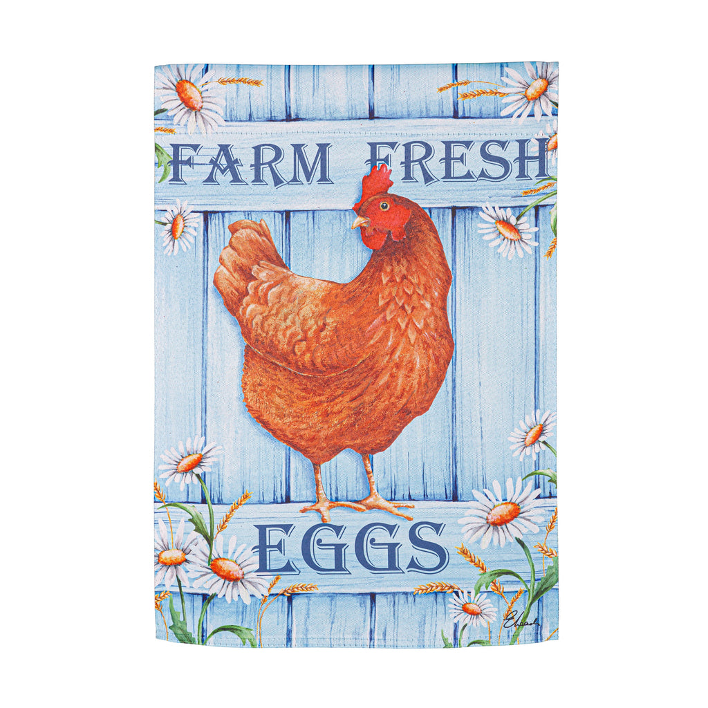 Farm Fresh Suede Reversible Garden Flag