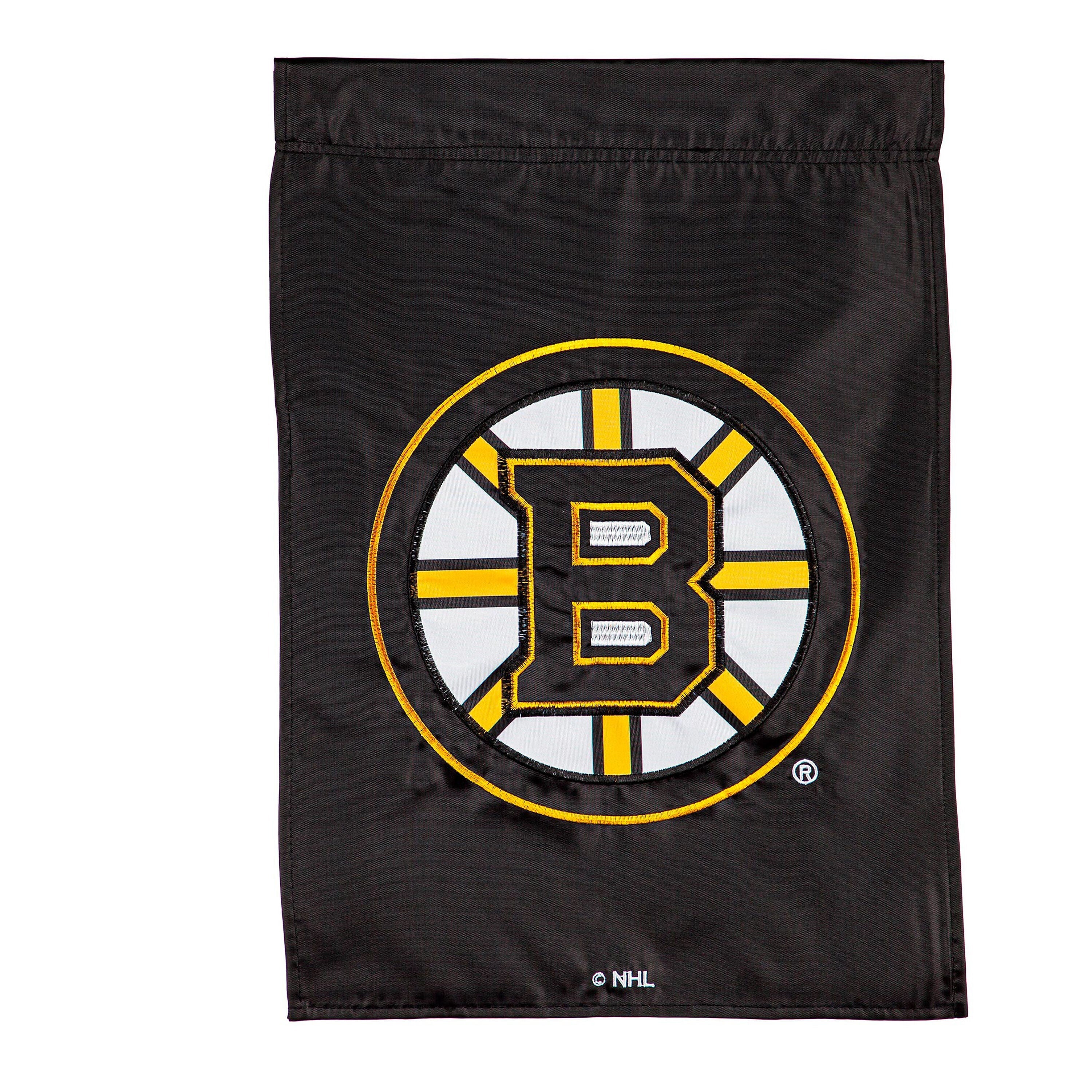 Boston Bruins Applique Garden Flag