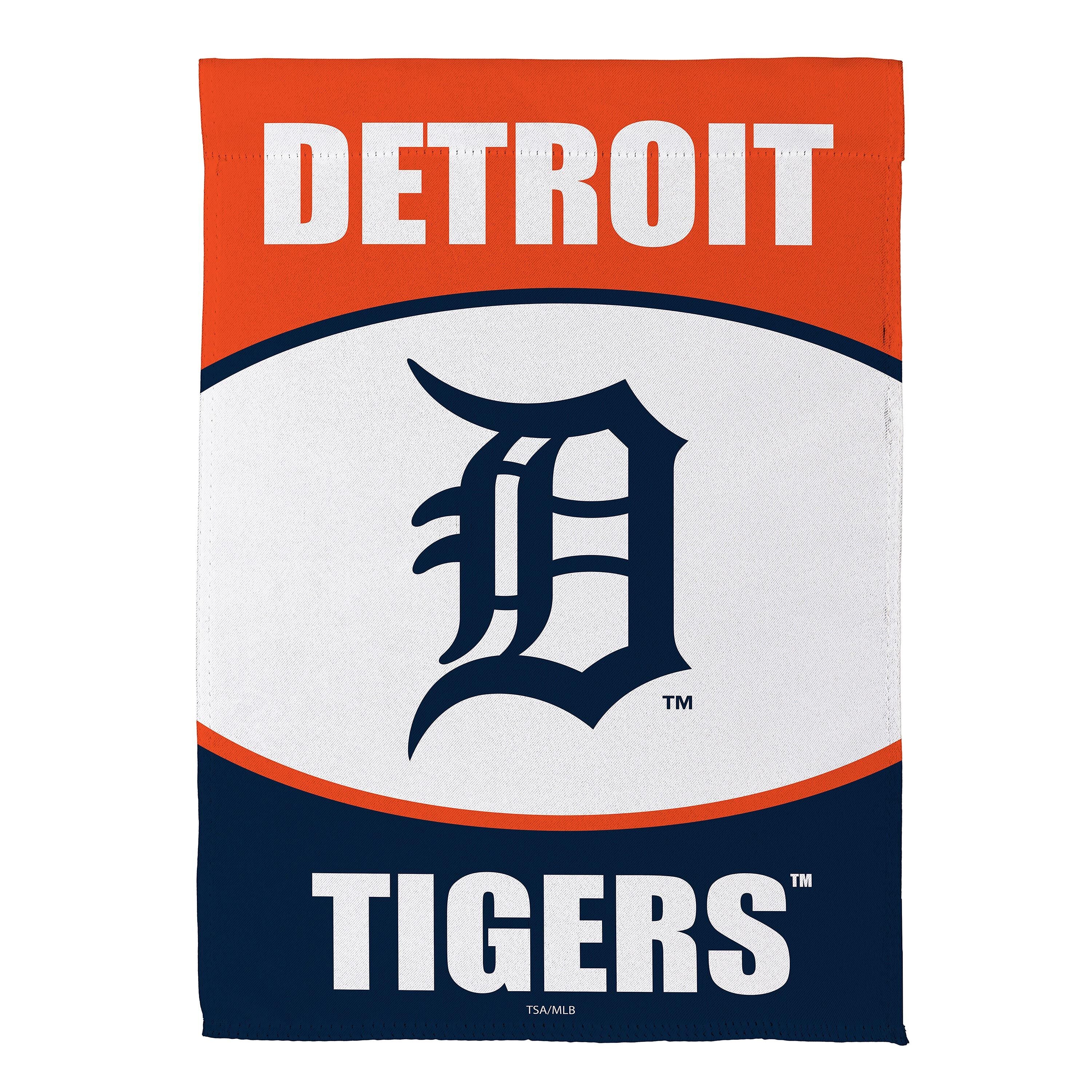 Detroit Tigers Suede Garden Flag
