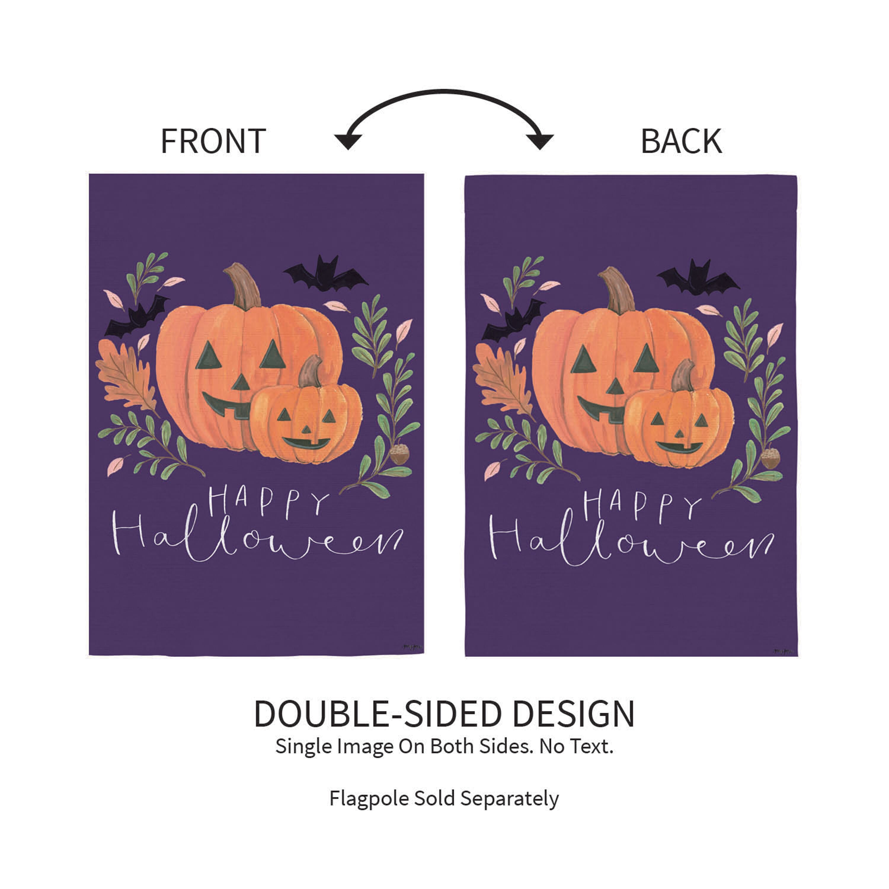Spooky Season Suede Garden Flag