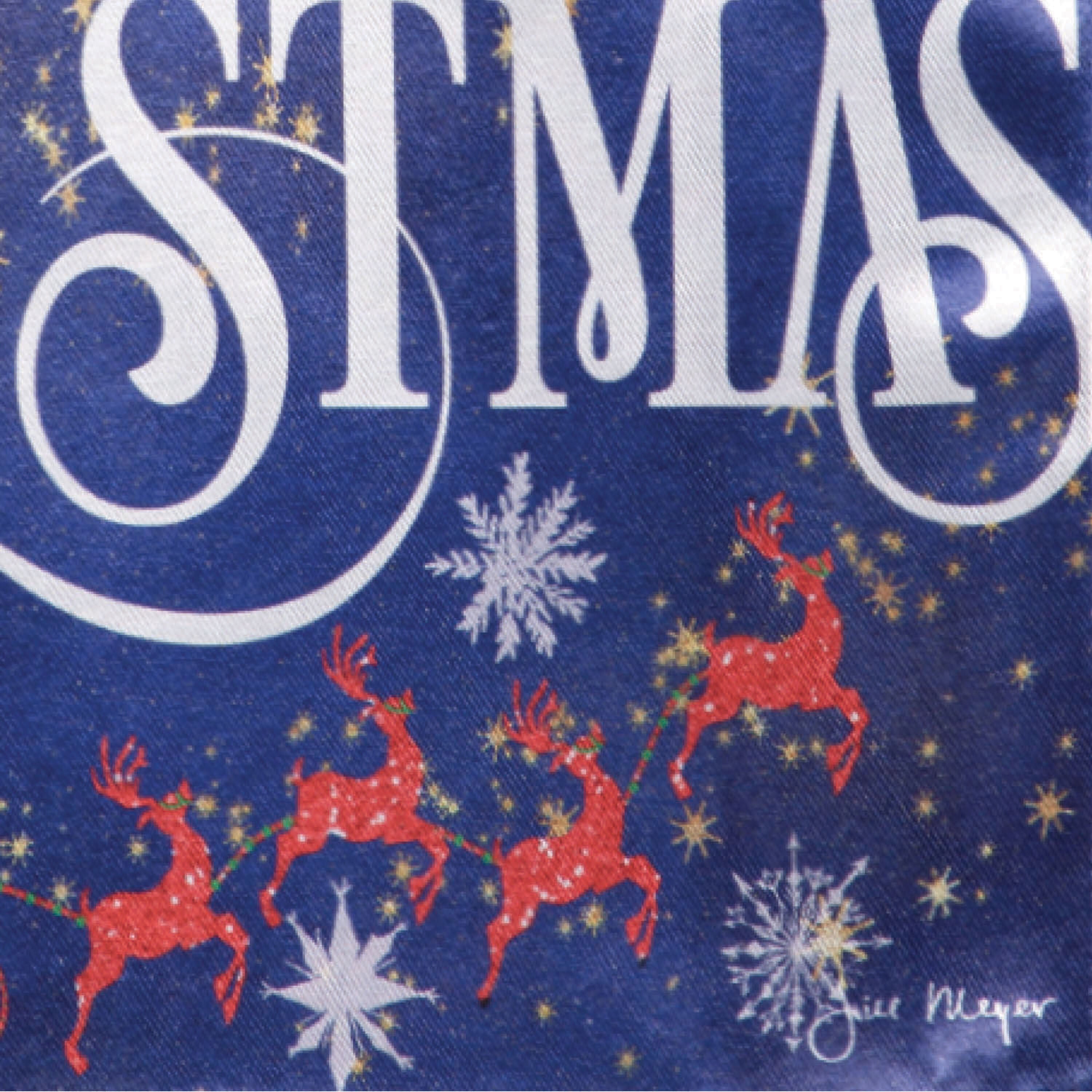 Merry Christmas Snowflake Lustre Garden Flag