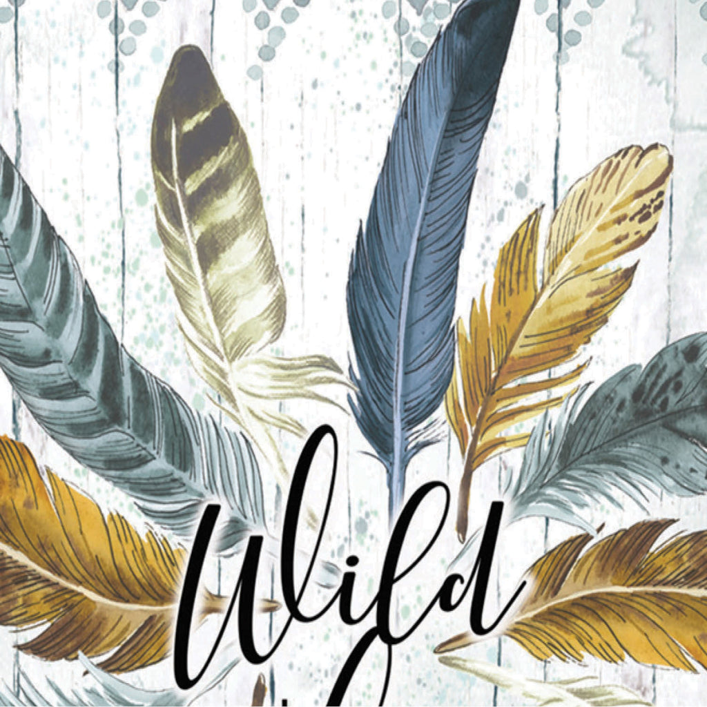 Feather Circle Moire Garden Flag