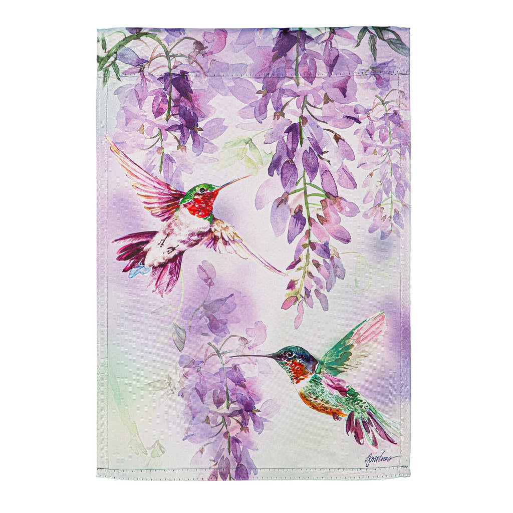 Bold Flowers Suede Garden Flag