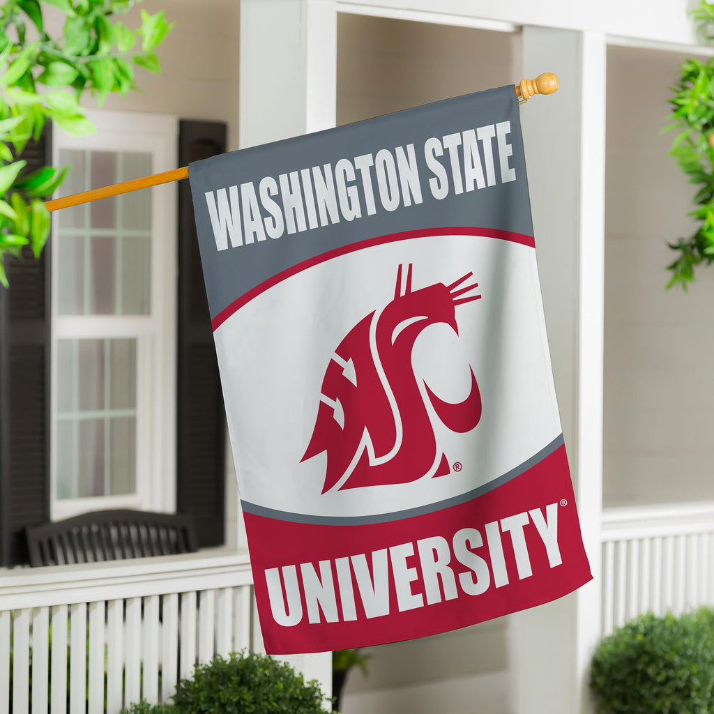 Washington State University Suede House Flag