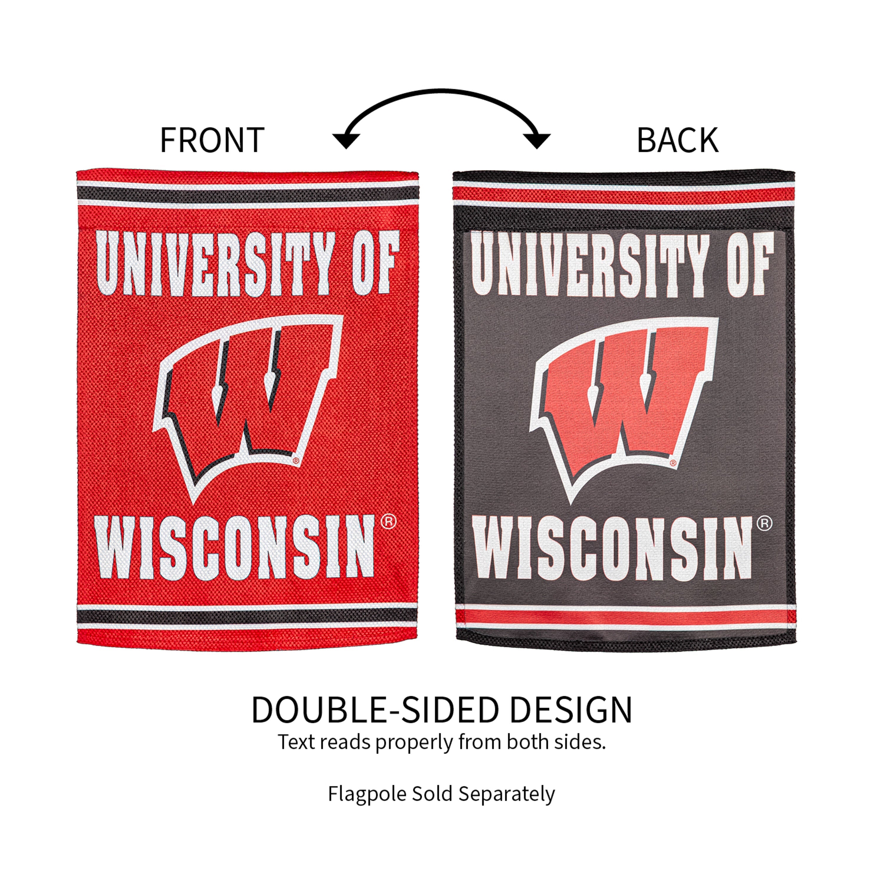 Embossed Suede Flag, GDN Size, University of Wisconsin-Madison