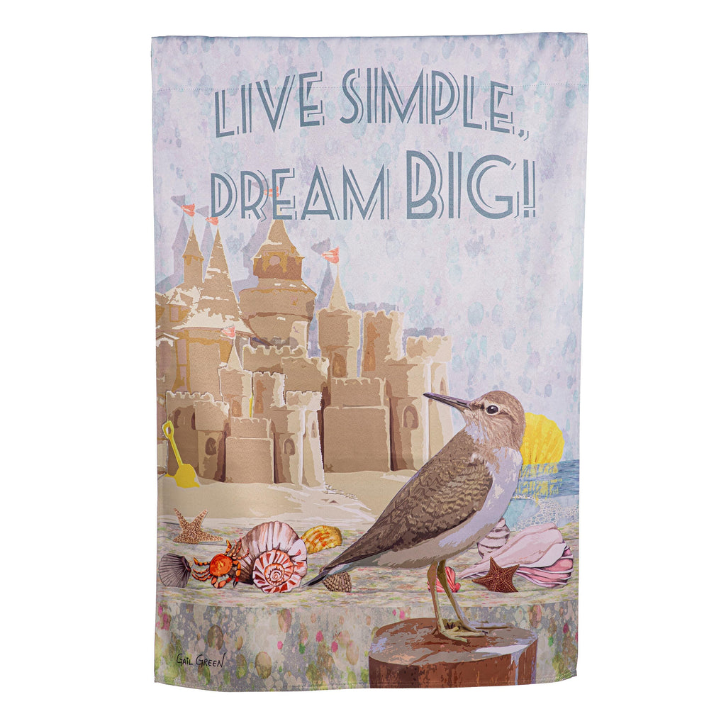 Live Basic Dream Big Suede House Flag