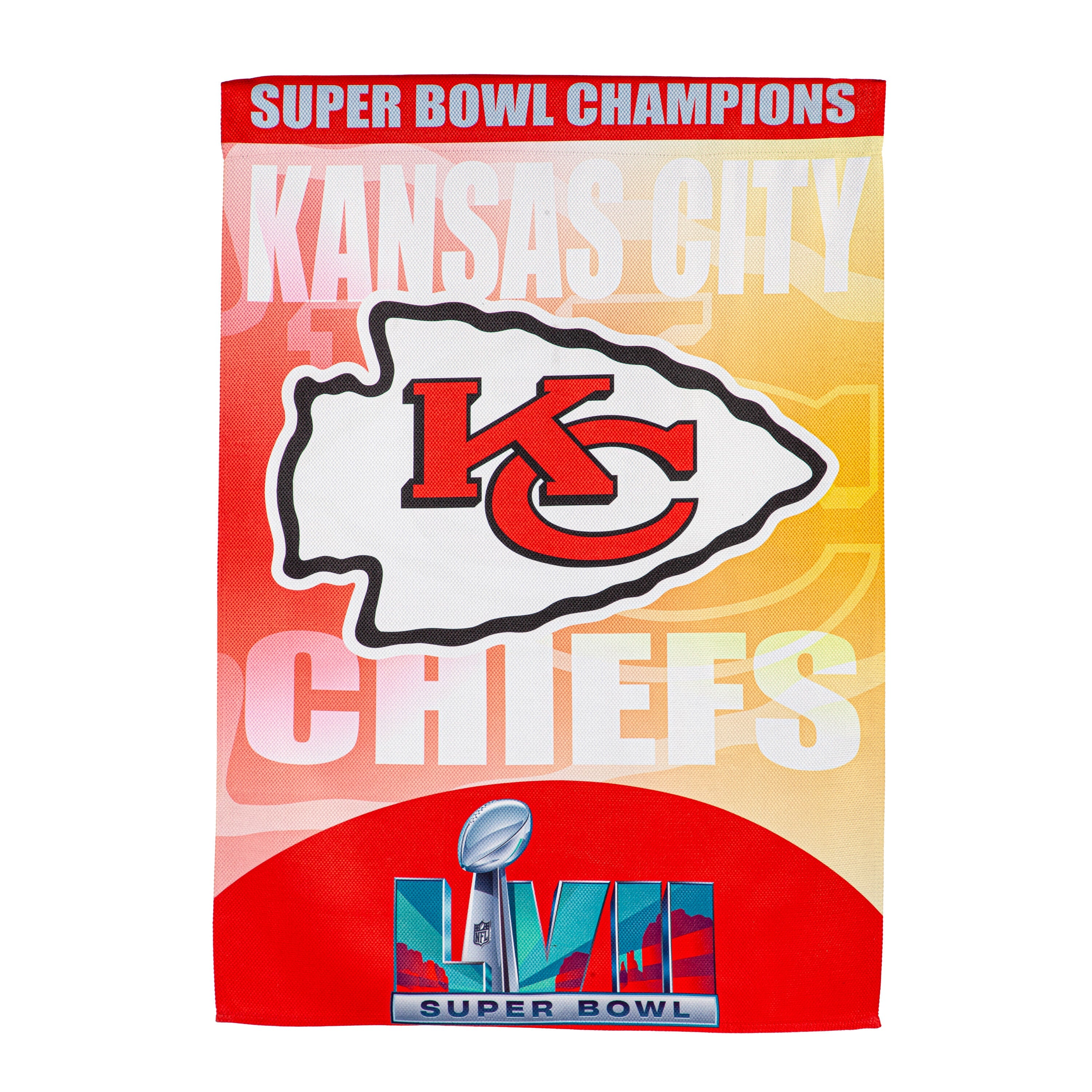 Embossed Suede Flag, SB57, Champions, Kansas City Chiefs