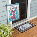 Bright Bunnies House Applique Flag