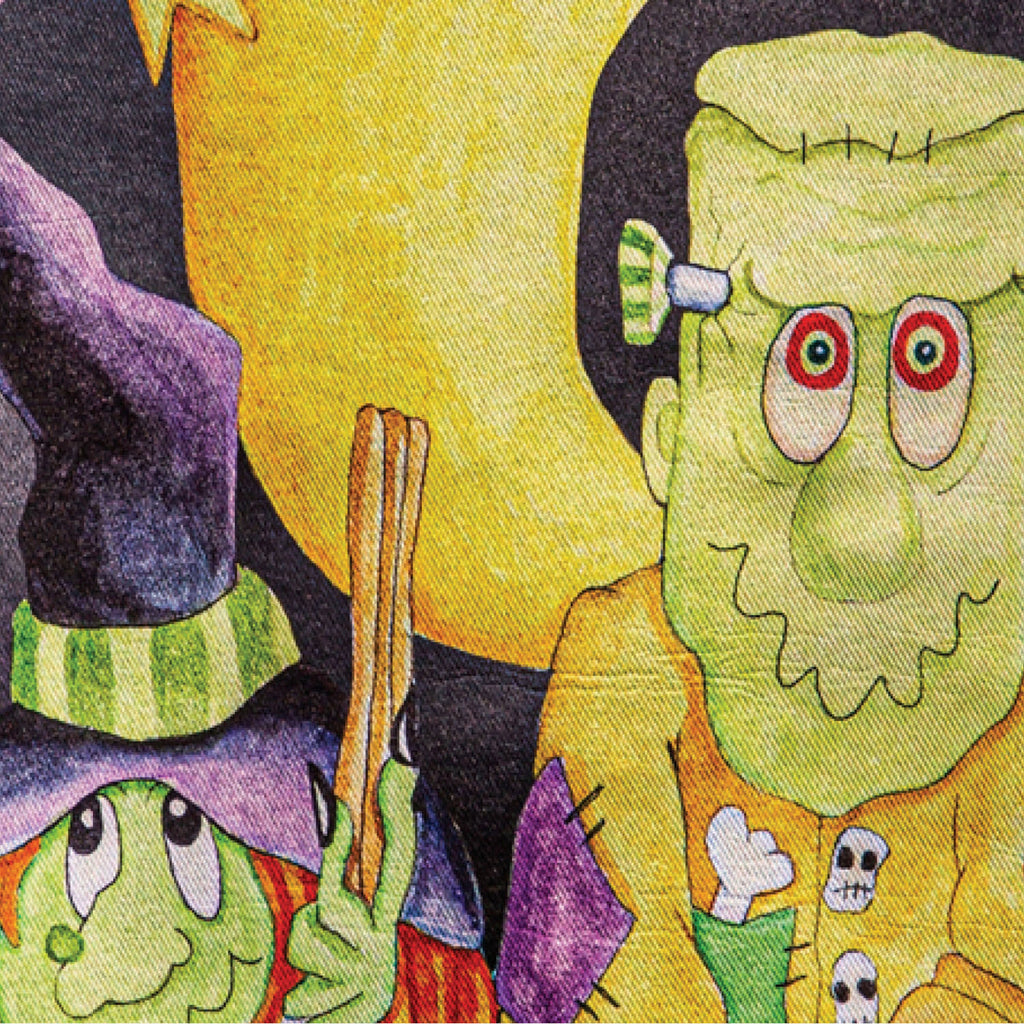 Scary Trick or Treat Lustre Garden Flag