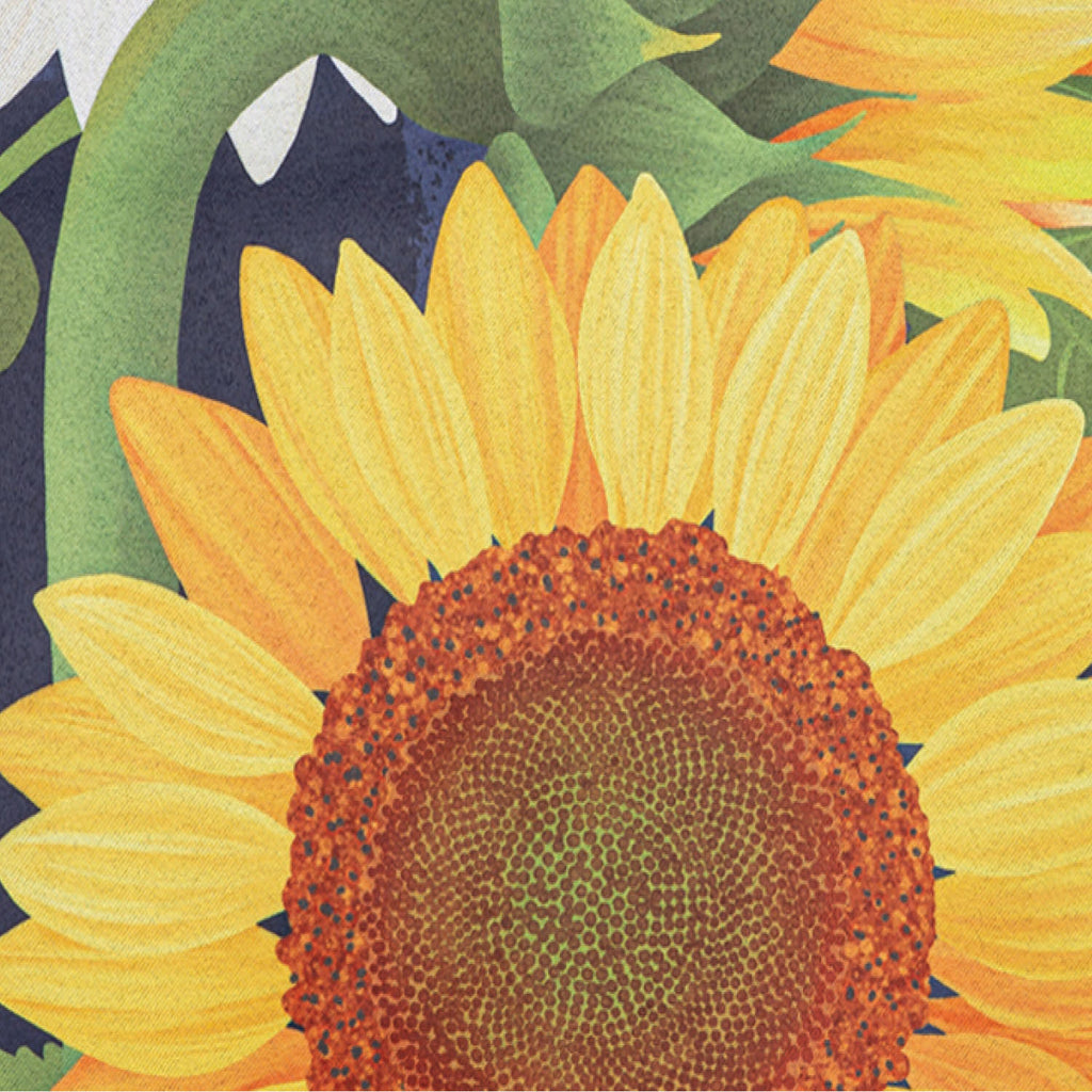 Sunflowers Suede Garden Flag