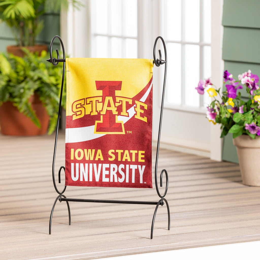 Iowa State University Burlap Flag GDN Size