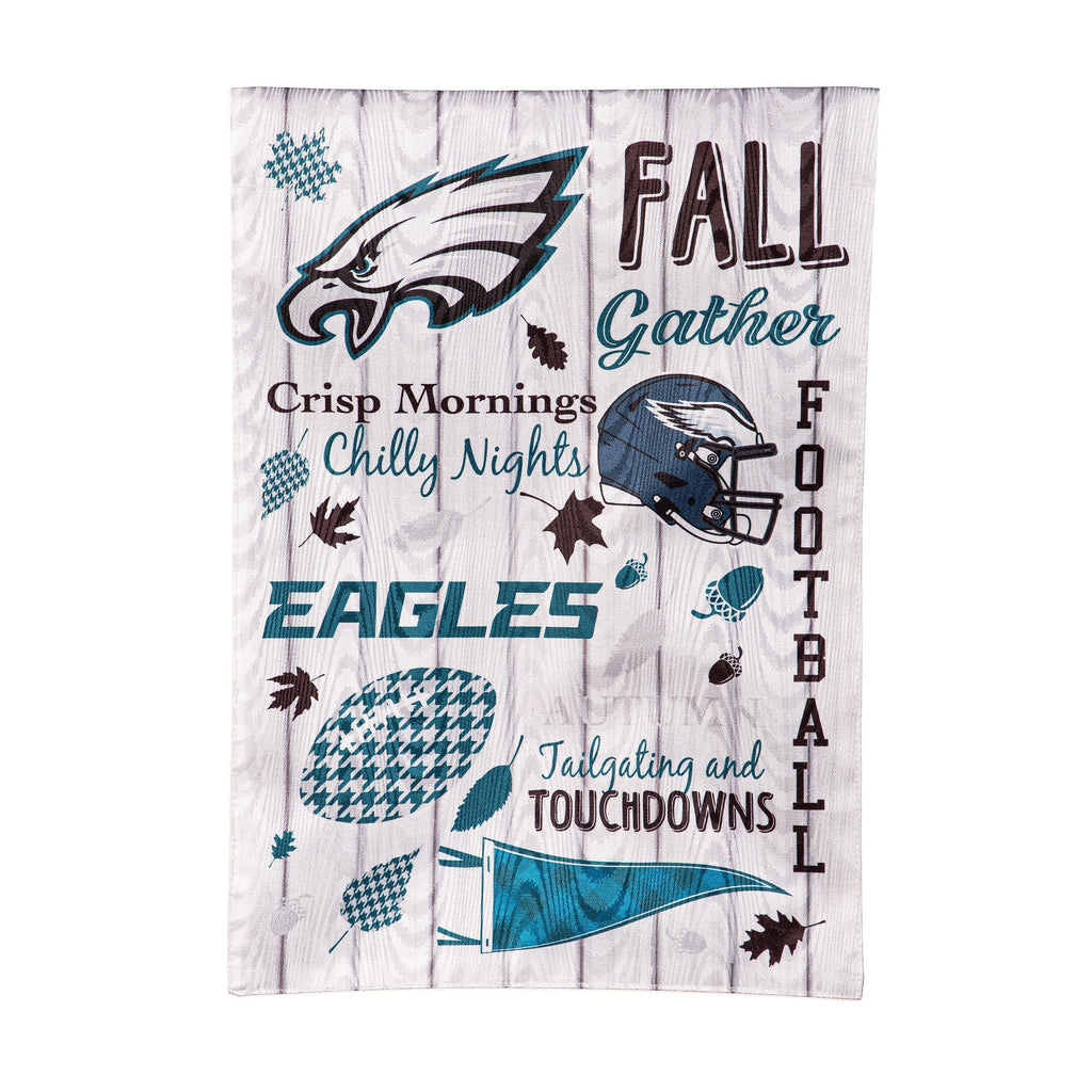 Philadelphia Eagles Fall Seasonal Moire Garden Flag