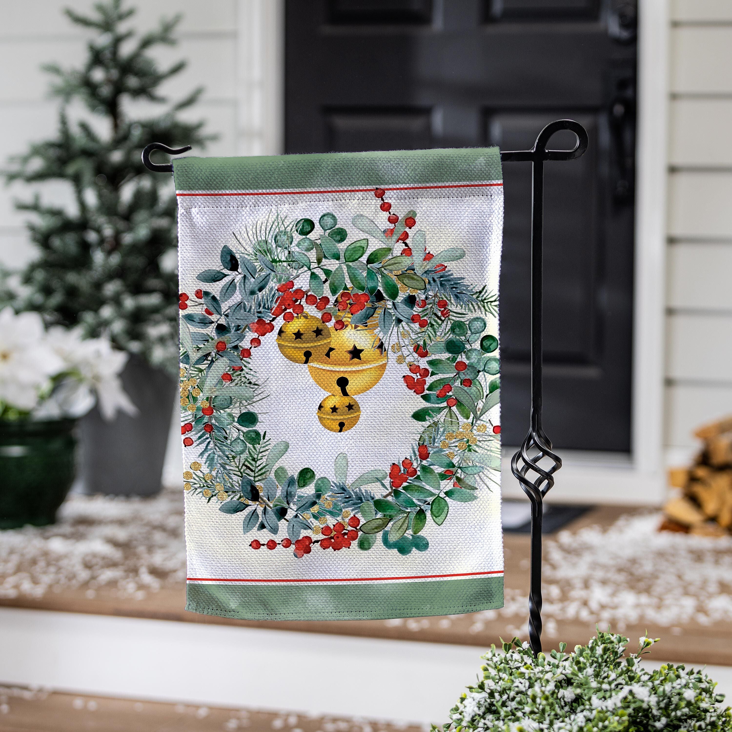 VivaStyle Burlap Garden Flag, Festive Foliage