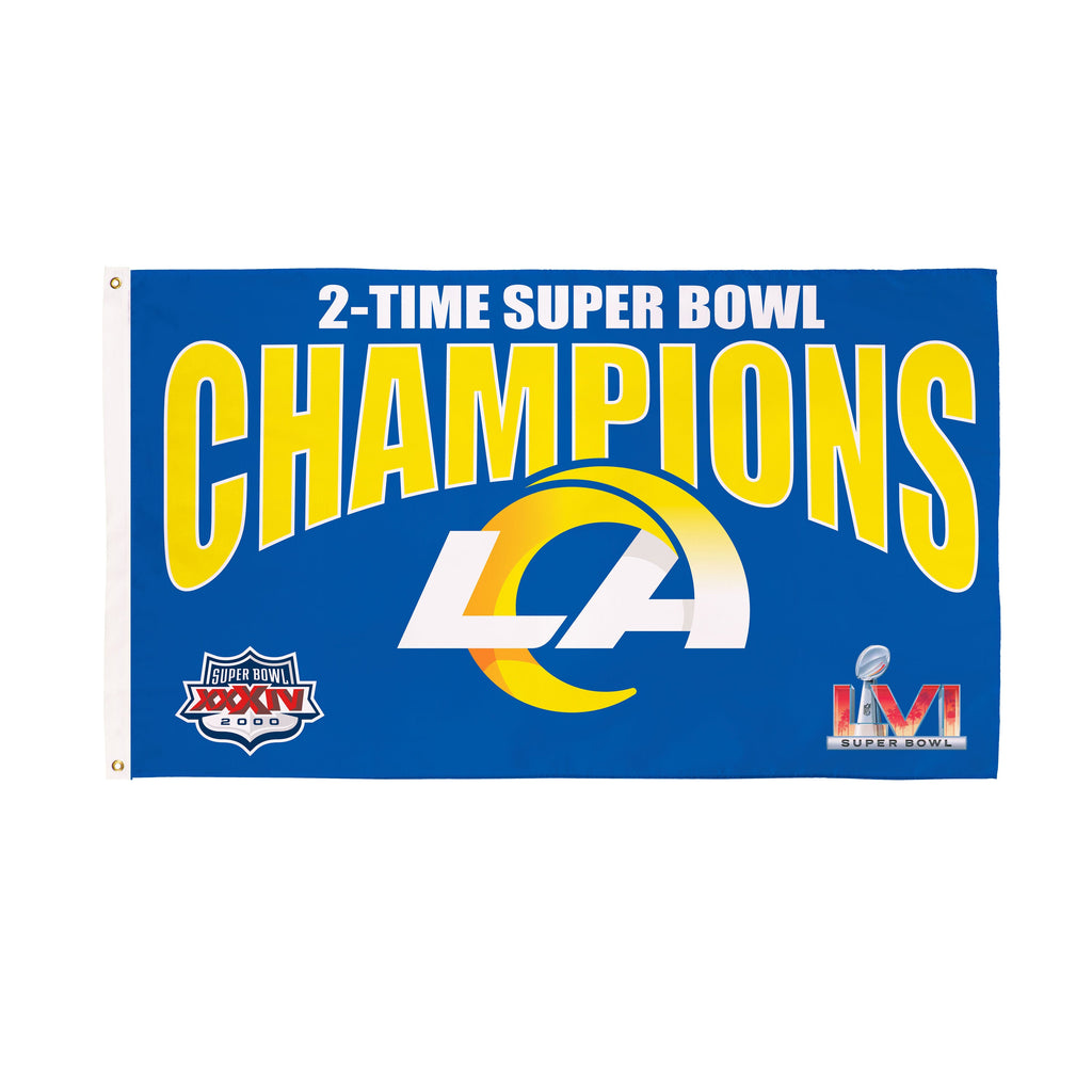 LA Rams, Super Bowl 2X Superbowl Champions, Football, 3x5 Flag