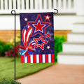 Stars and Stripes Applique Garden Flag