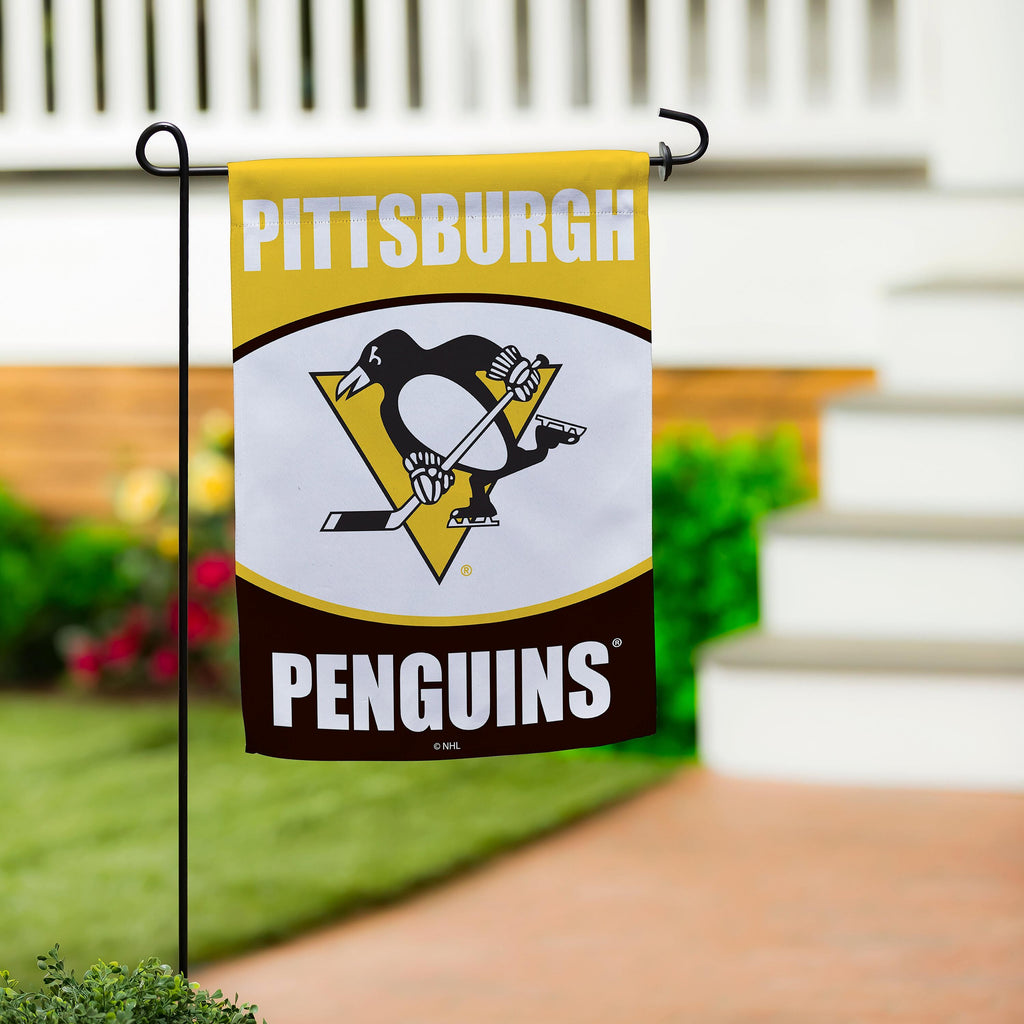 Pittsburgh Penguins Suede Garden Flag