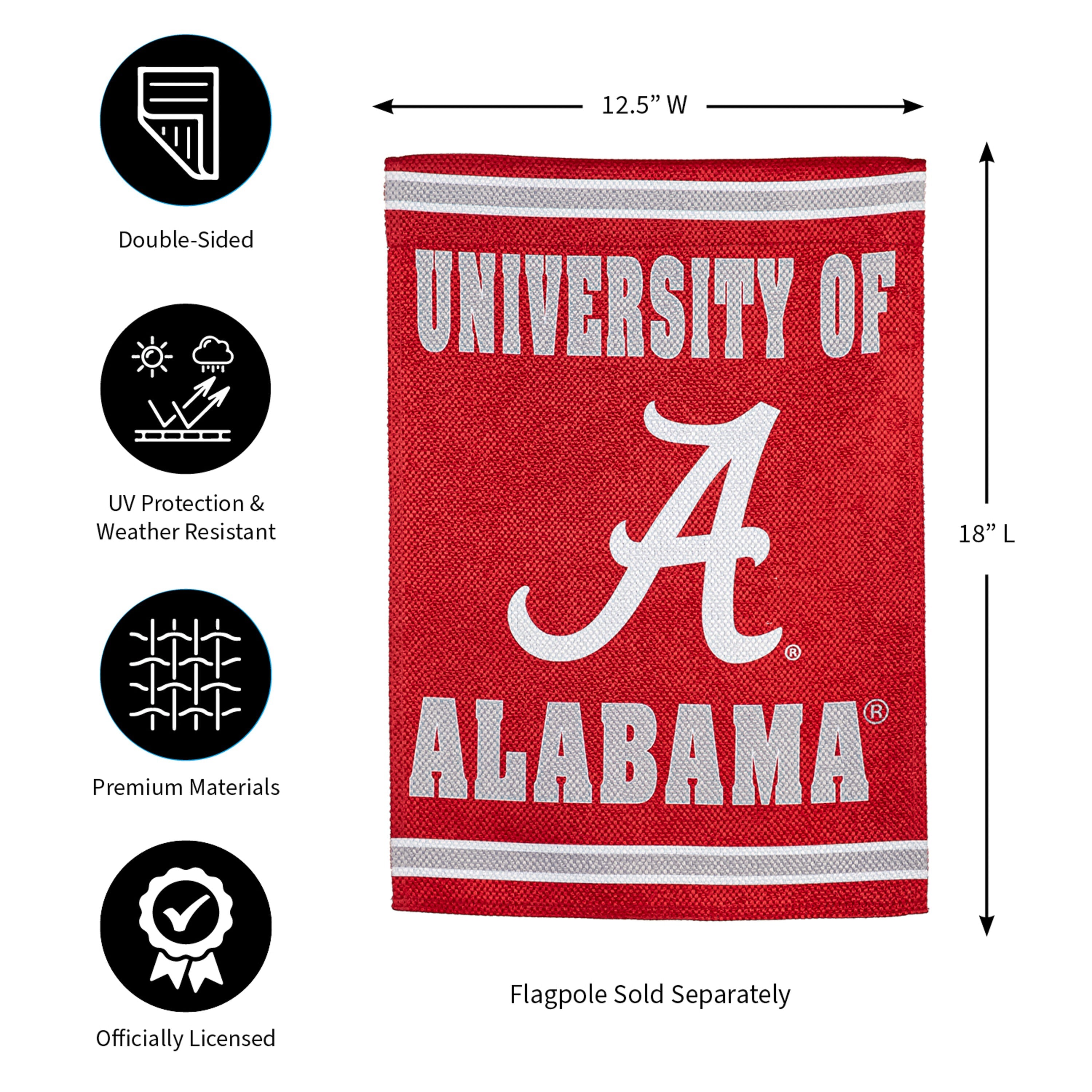 Embossed Suede Flag, GDN Size, University of Alabama