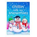 Chillen with My Snowmies Applique House Flag
