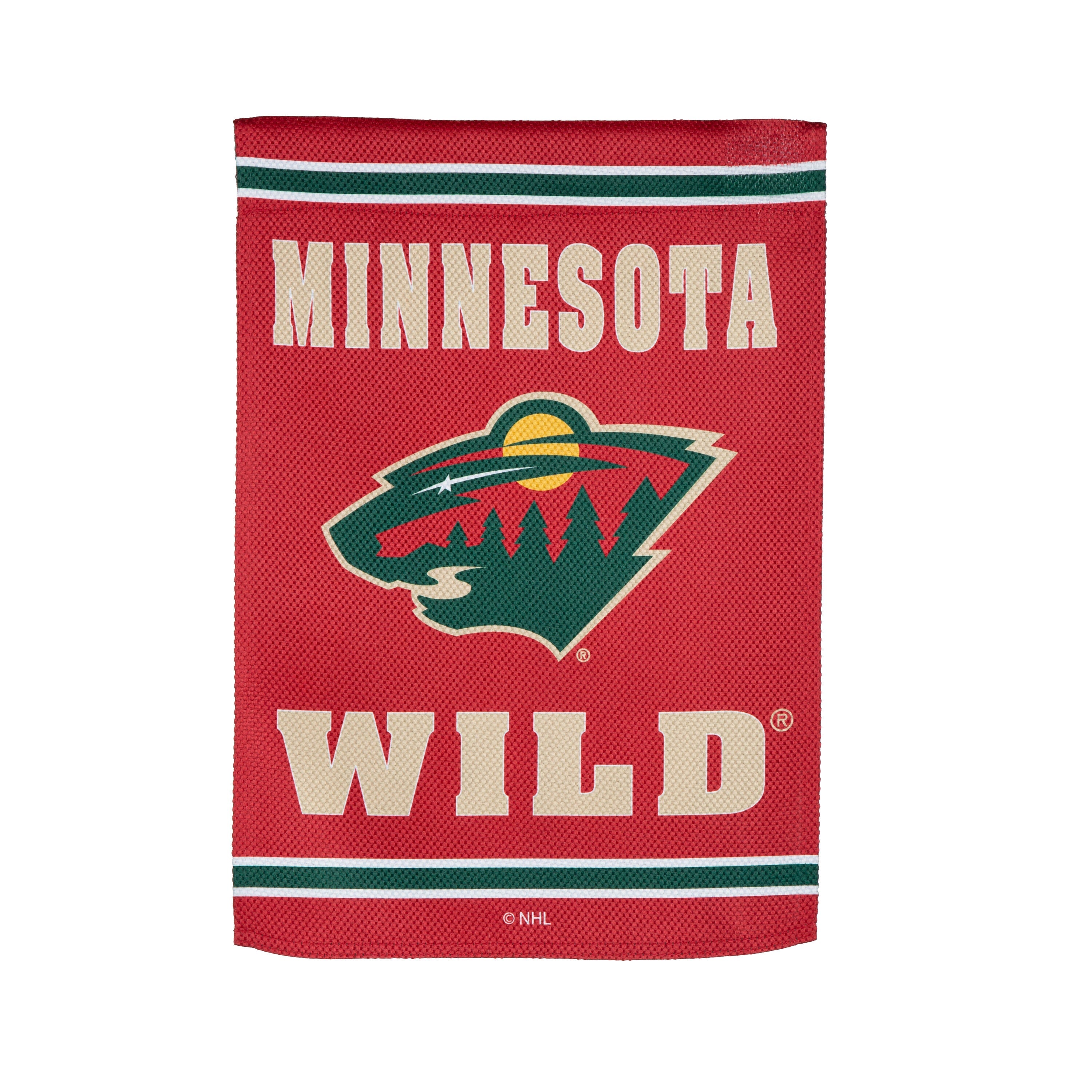 Embossed Suede Flag, GDN Size, Minnesota Wild