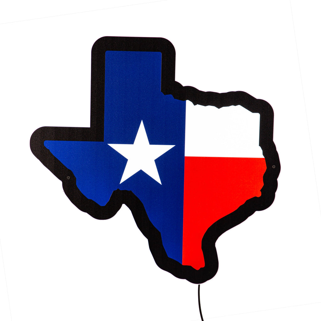 LED Wall Decor, Edgelite, State Shape, Texas, State Flag