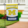 University Of Michigan Suede Garden Flag