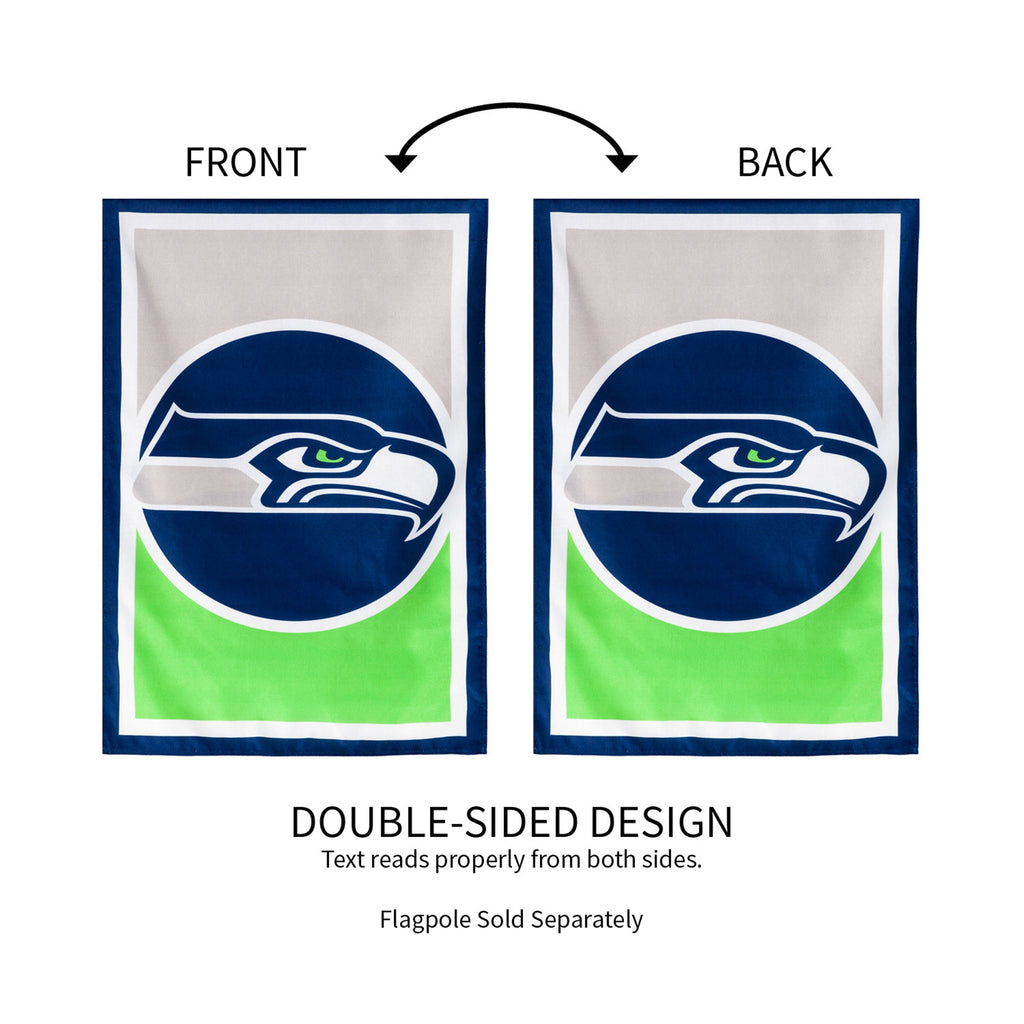 Flag, DS New Burlap, Reg, Seattle Seahawks