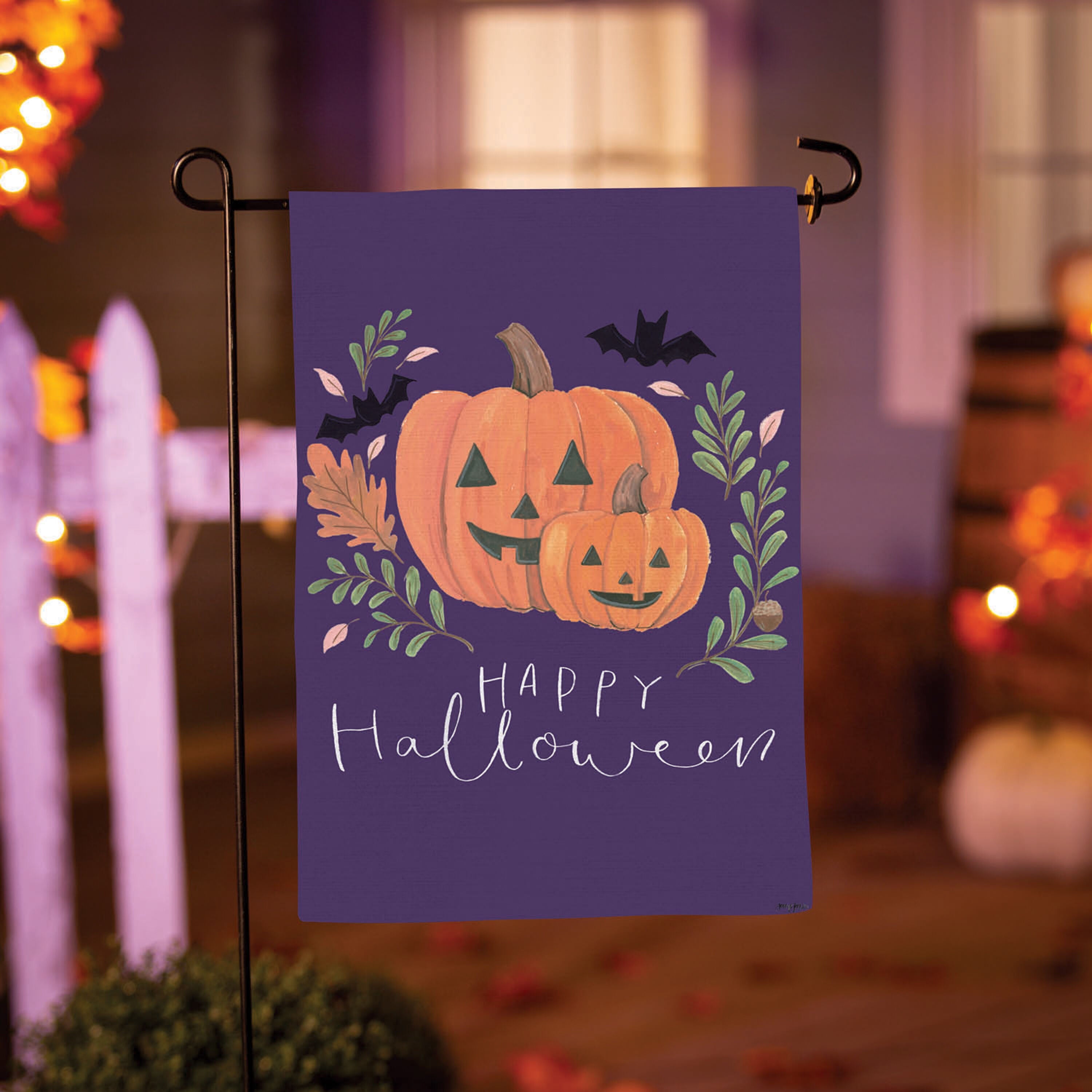 Spooky Season Suede Garden Flag