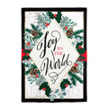 Joy to the World Applique House Flag