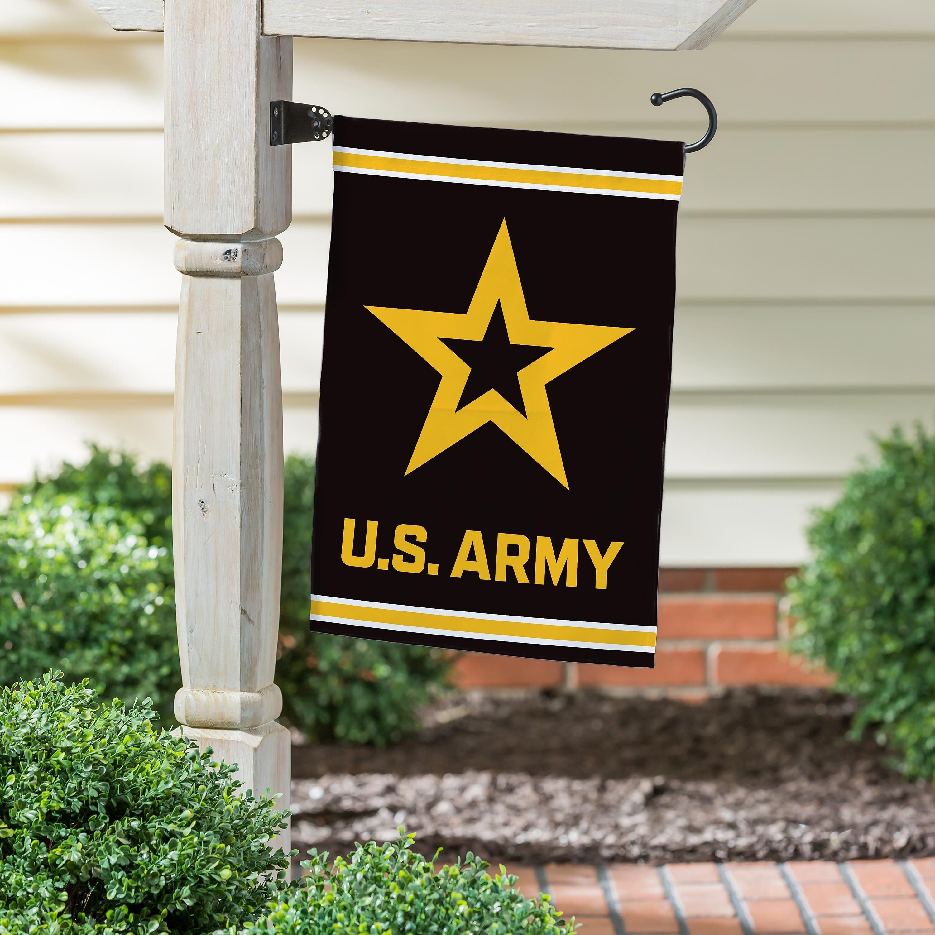 Embossed Suede Flag, House Size, Army